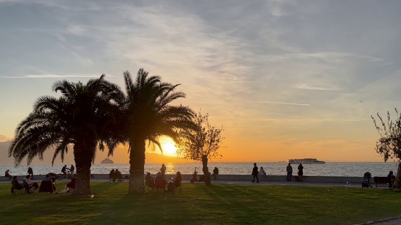 海上的日落视频素材