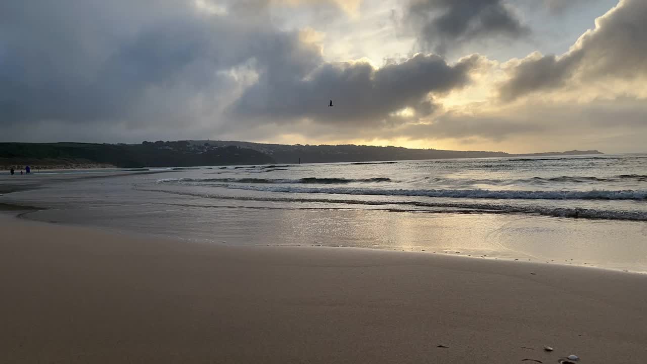 日落的海边视频素材