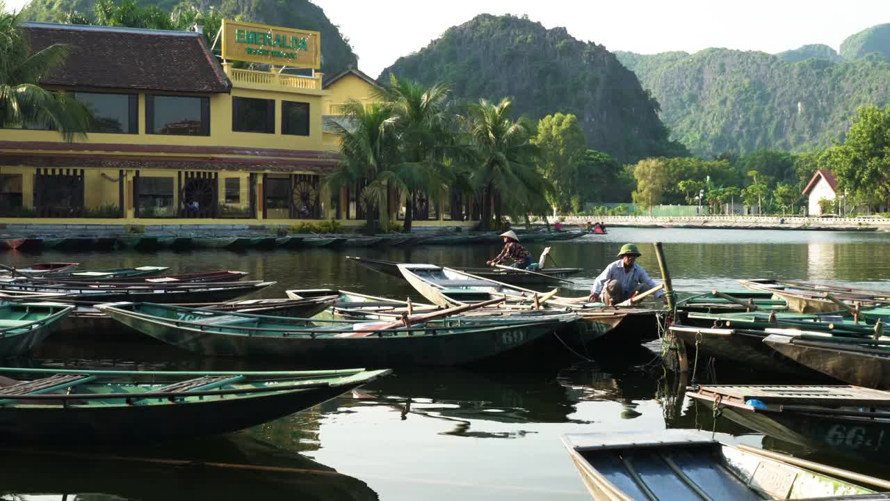 绿宝石度假村Tam Coc，宁平，越南视频素材