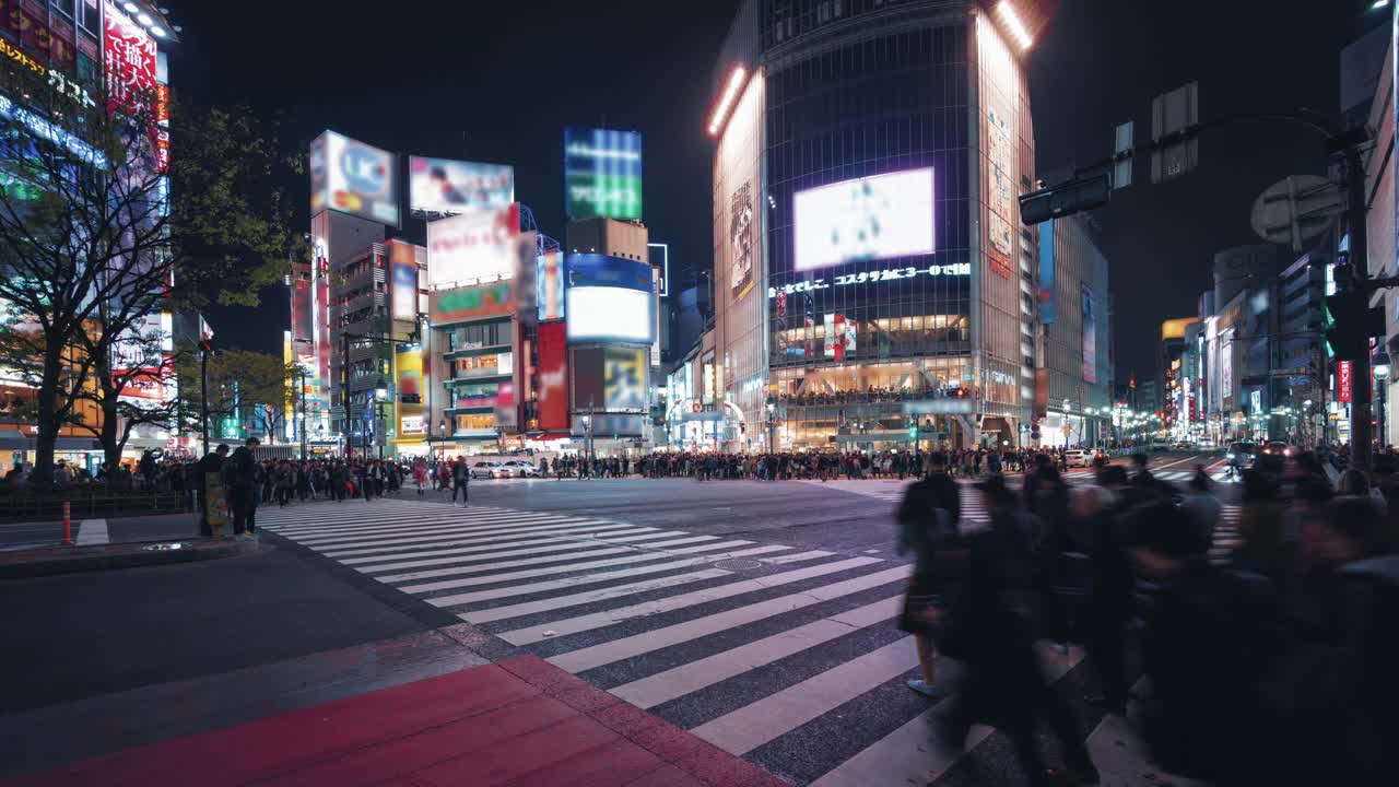 日本穿越人群视频素材