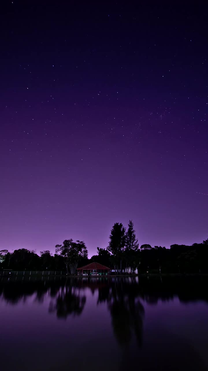 美丽的巴西大草原观景星迹视频下载