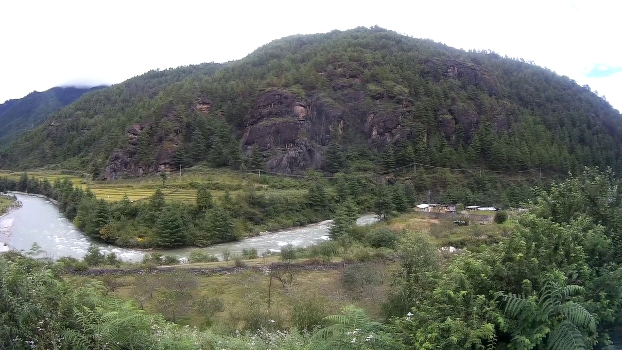 去不丹旅游，风景，文化，环境视频素材