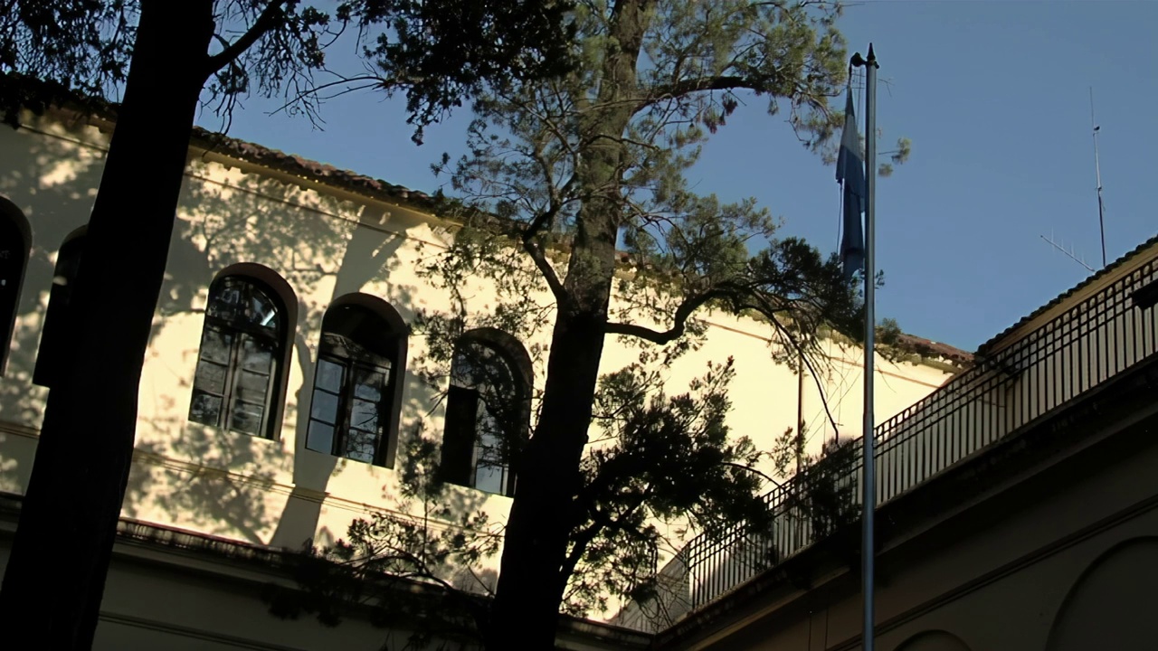 蒙塞拉特学校(国立蒙塞拉特学院)，联合国教科文组织世界遗产，阿根廷科尔多瓦省科尔多瓦市。视频素材