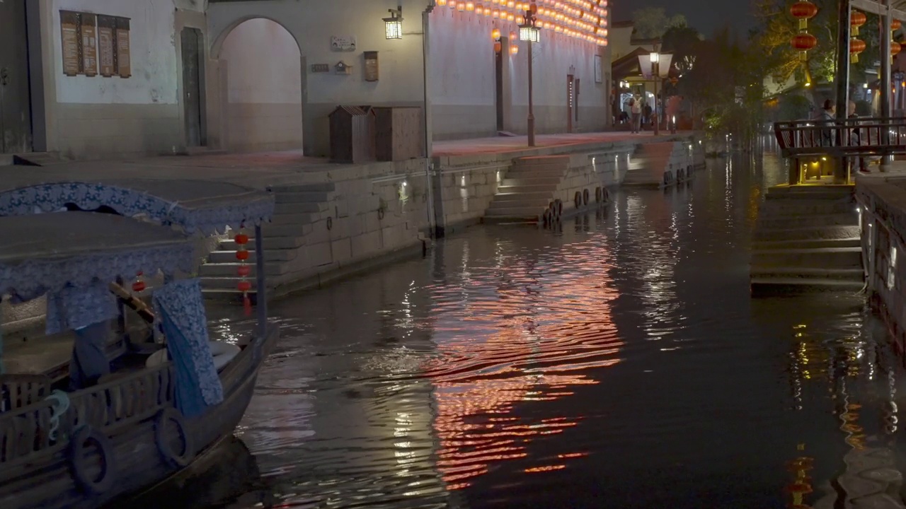 中国古镇南浔夜景视频下载