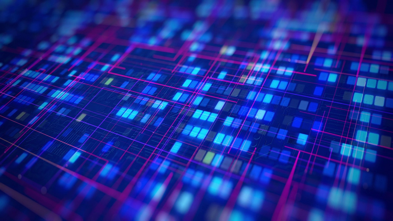 技术数字电路大数据背景视频素材