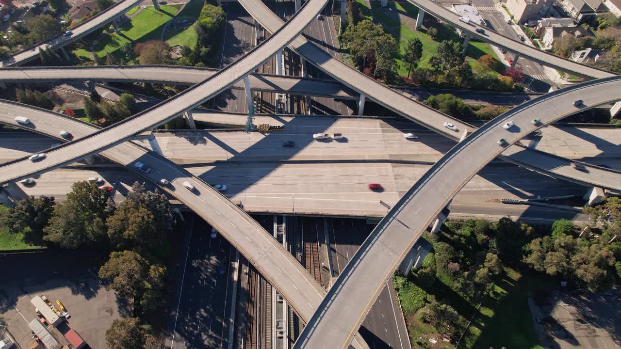 麦克阿瑟高速公路交汇处视频素材