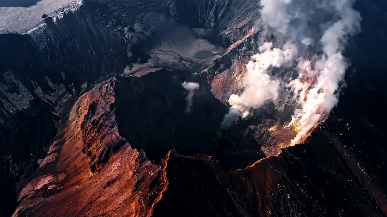 活火山天线视频素材