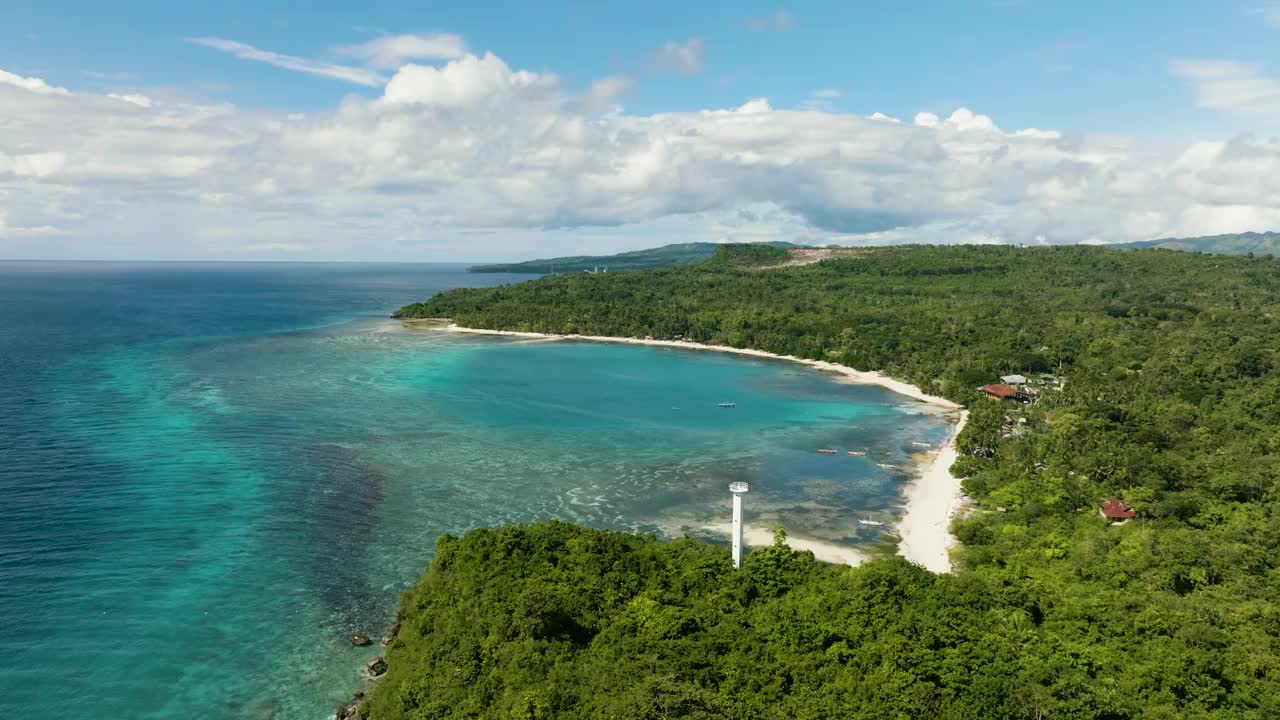 锡基霍尔岛的鸟瞰图。视频素材