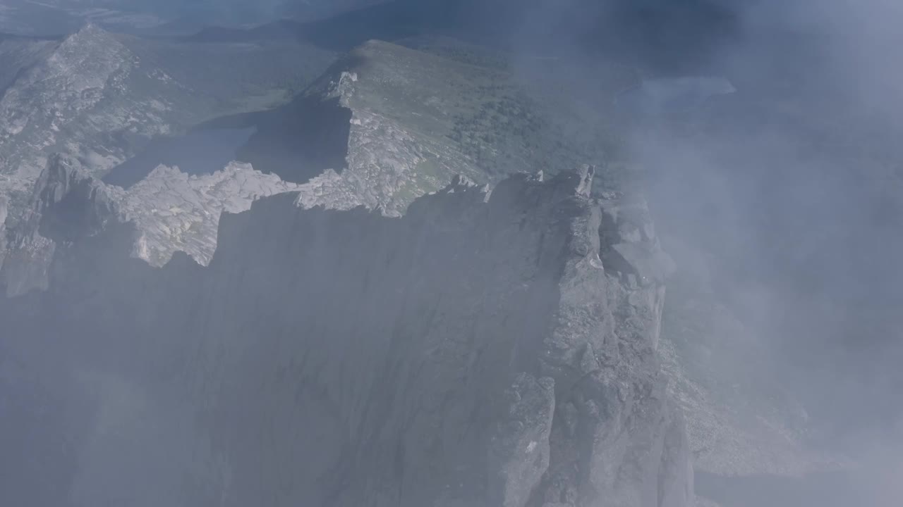 西萨彦山鸟瞰图视频素材