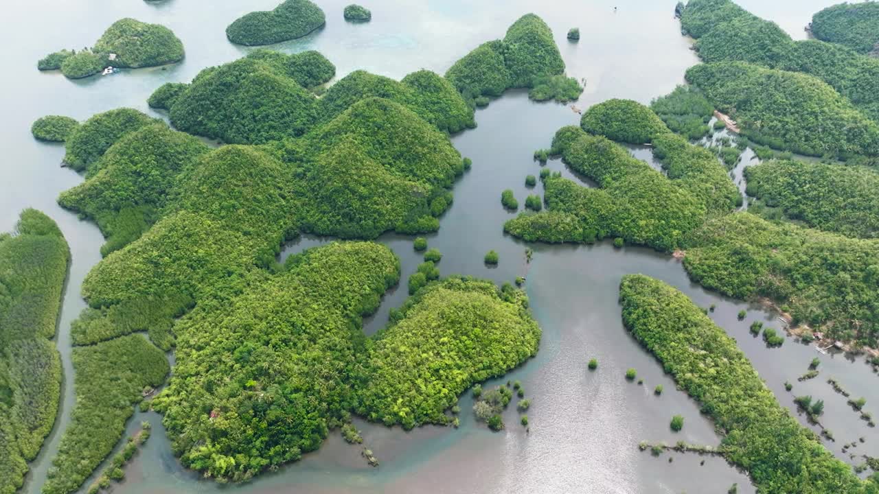 有岛屿的海湾。菲律宾。视频素材