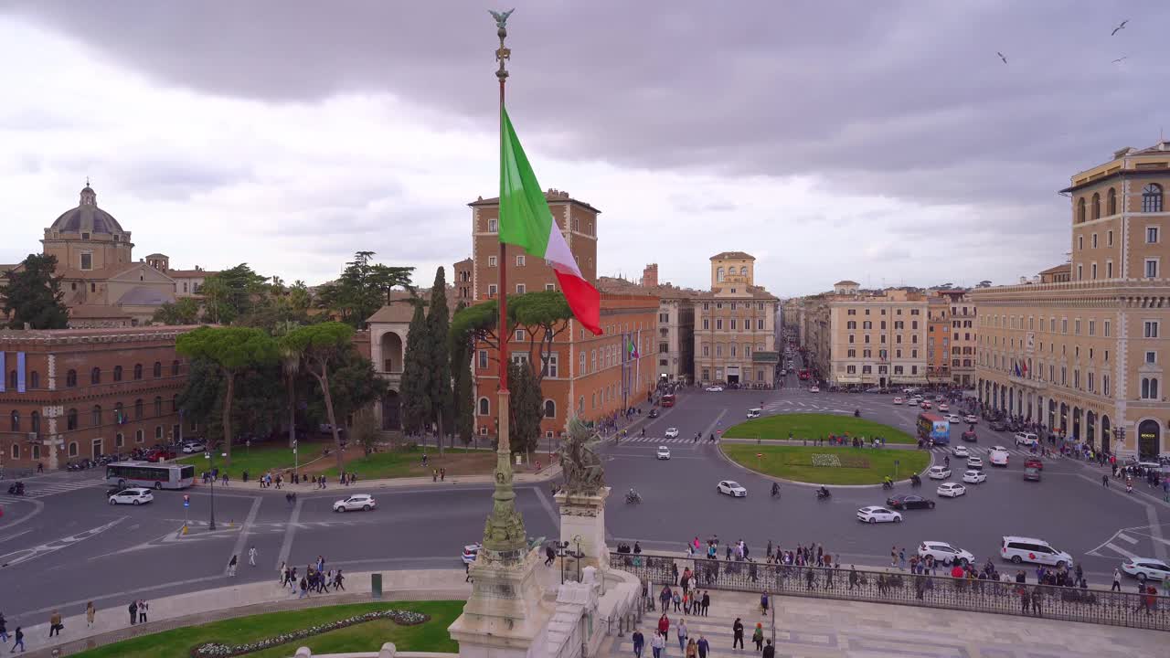 威尼斯广场(Piazza veneia)视频素材