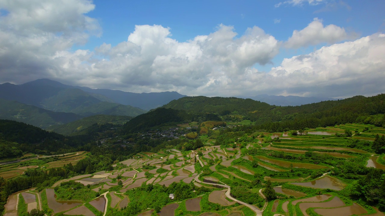 日本高知县美丽的梯田视频素材