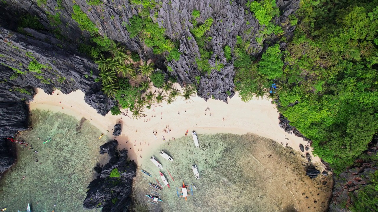 无人机拍摄的菲律宾海滩视频素材