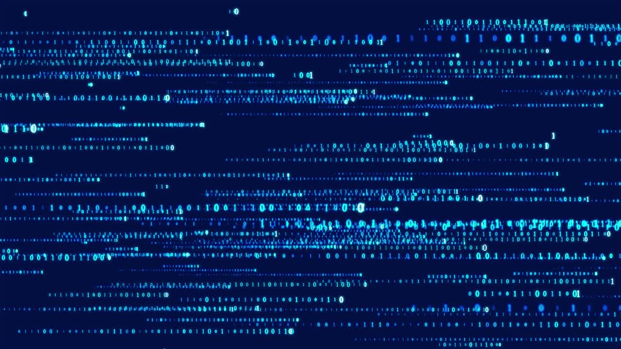 大数据信息流数字串滚动视频素材