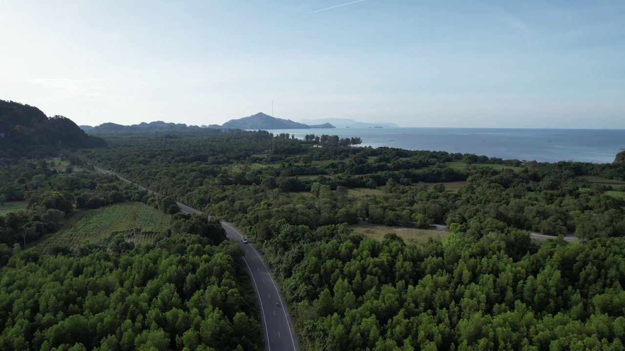 泰国沙敦省南部海景。视频素材