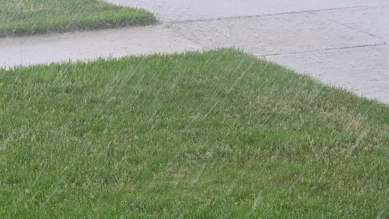 雨和冰雹视频素材