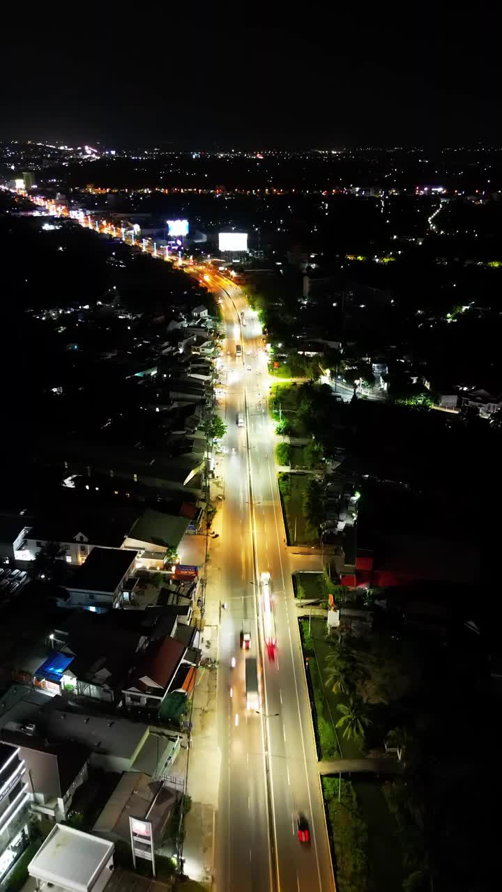 夜间动态:天江路延时之旅视频素材