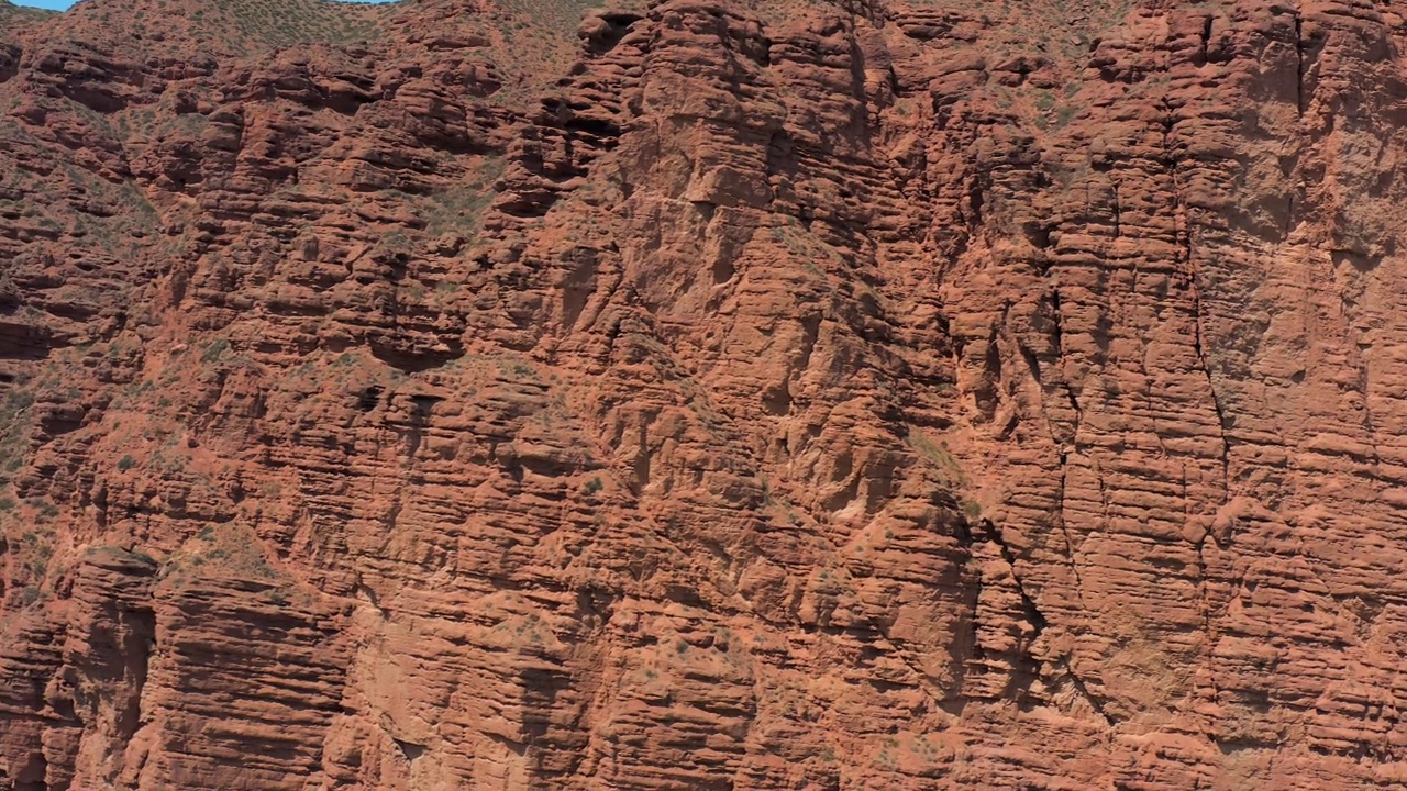 红沙峡谷鸟瞰图视频素材