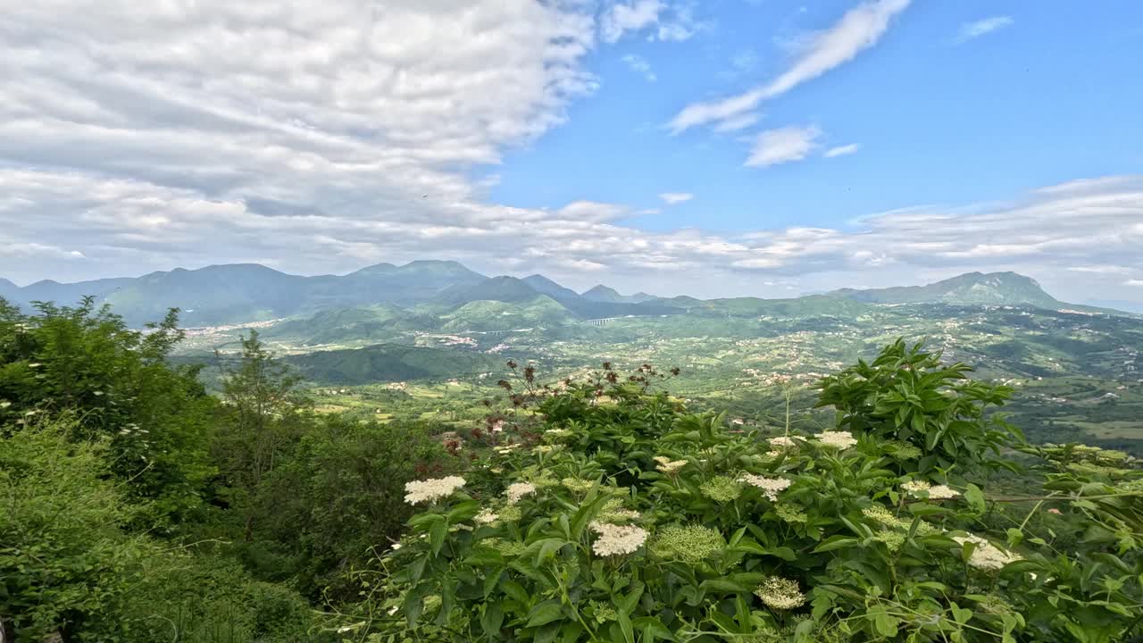 意大利坎帕尼亚地区的风景。视频素材