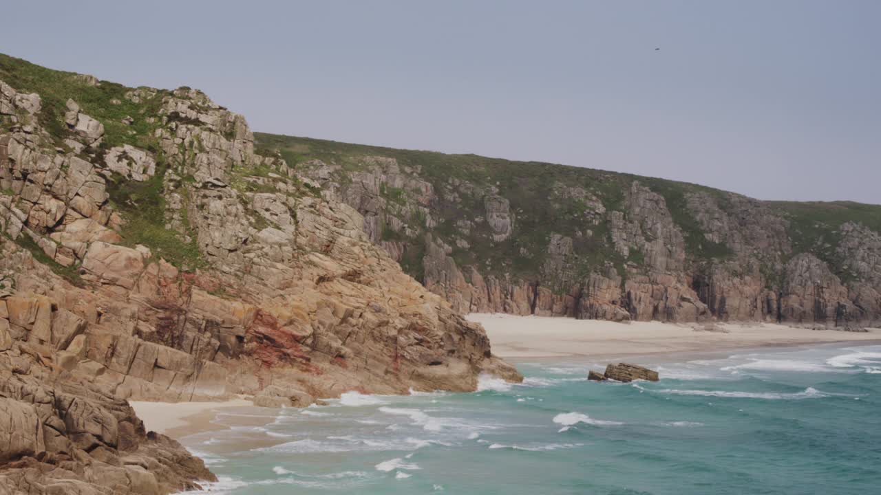 康沃尔的海滩和海岸线视频素材