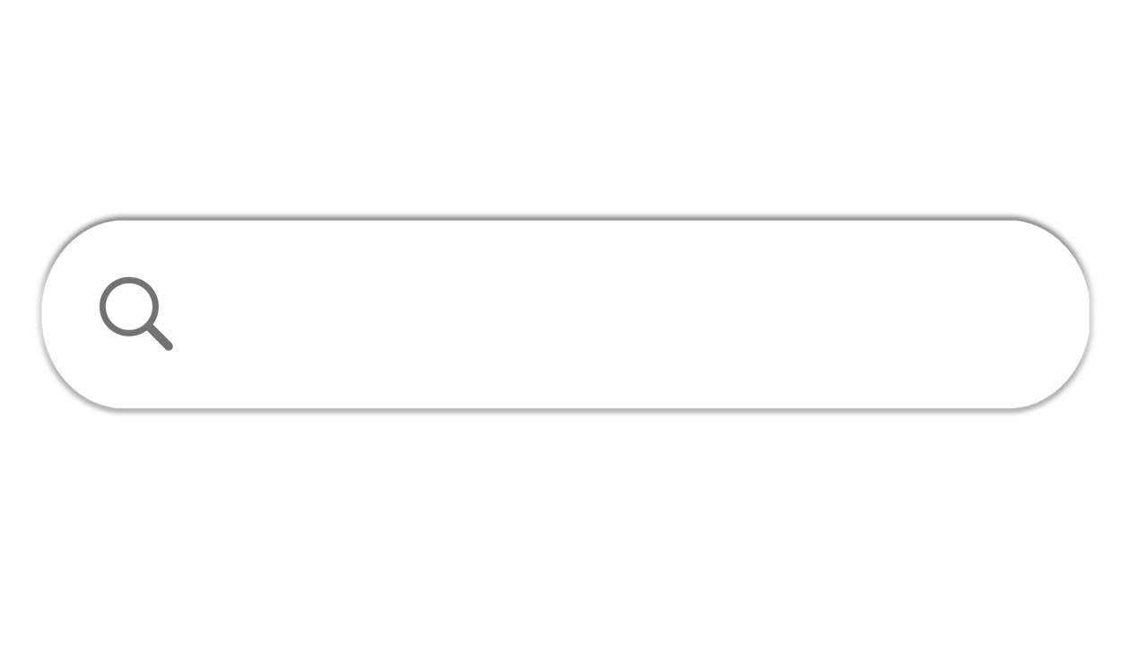 搜索栏动画白色与秘鲁文本框搜索视频素材