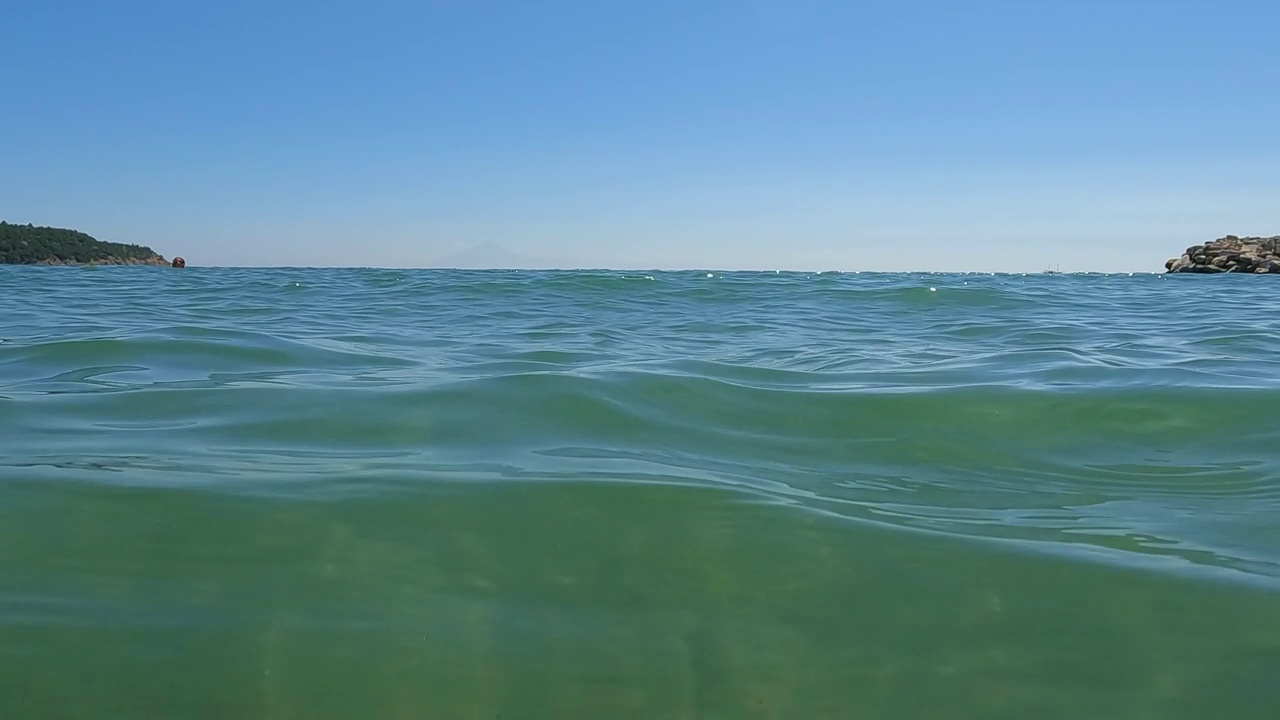 希腊的海水表面视频素材