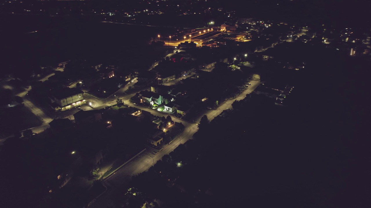 城市航拍夜景视频素材