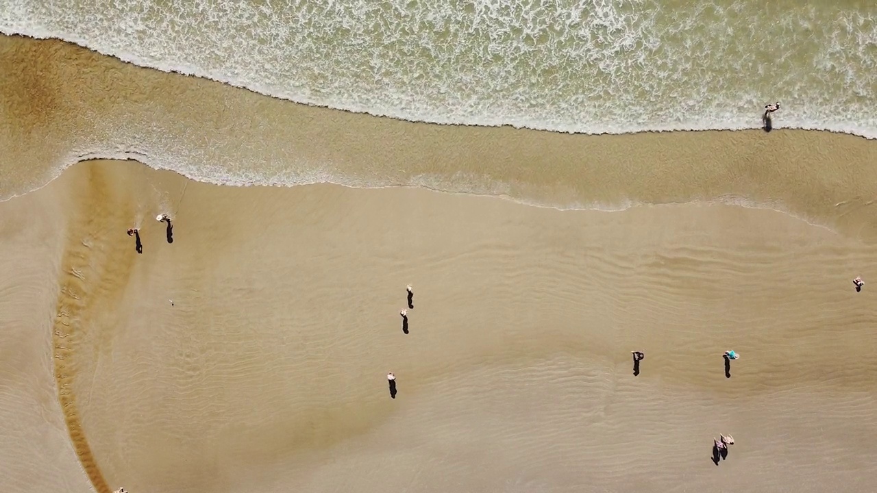 海洋、海浪、沙滩和阳光视频素材