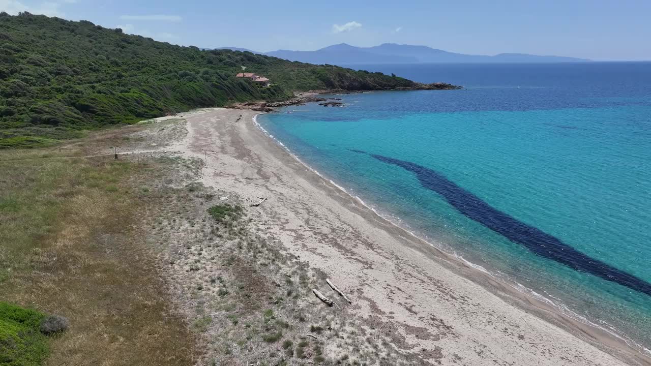 法国科西嘉岛上的卡皮佐洛海滩视频素材