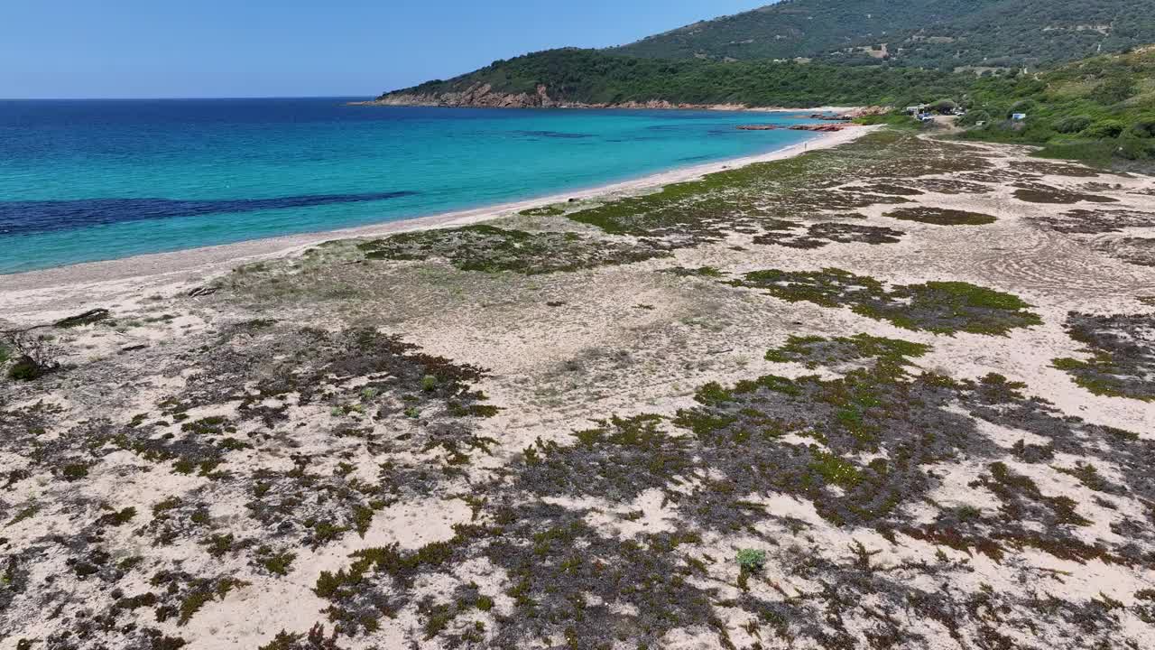 法国科西嘉岛的停滞海滩视频素材