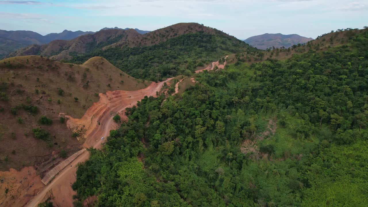 菲律宾山区的无人机镜头视频素材