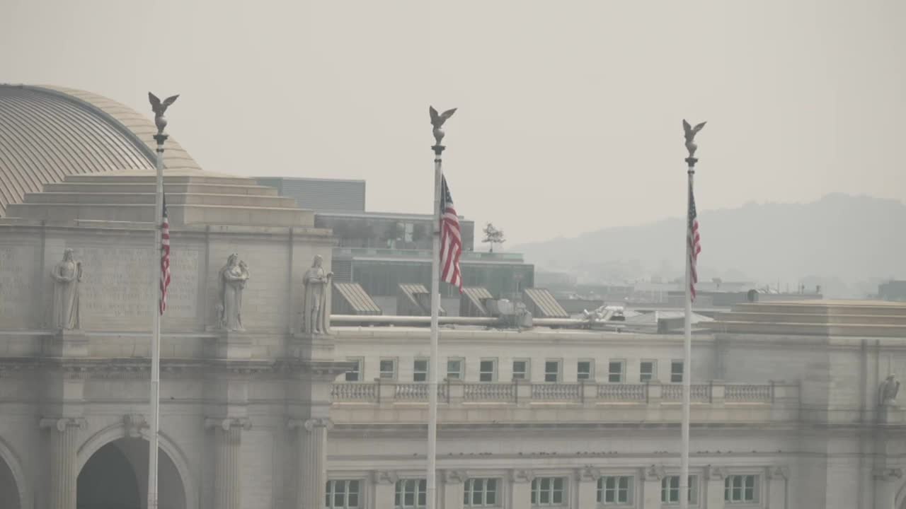 国会大厦的外景视频素材