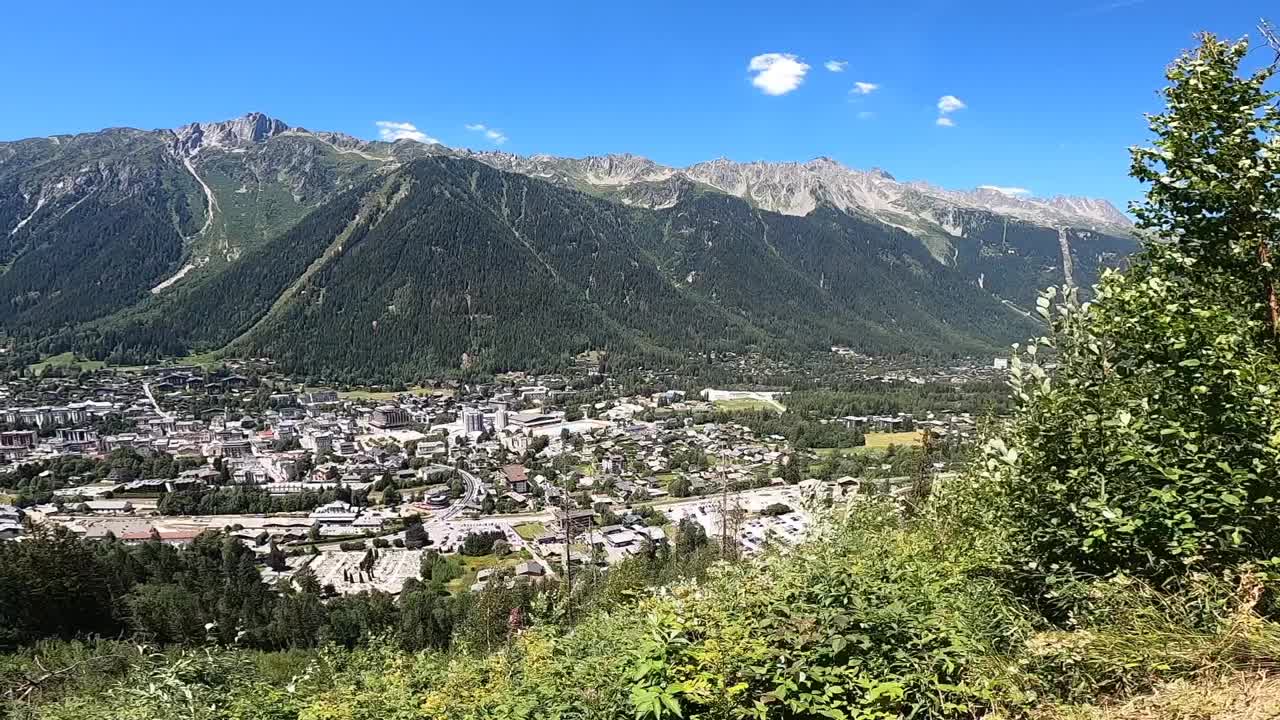 夏蒙尼，勃朗峰视频素材