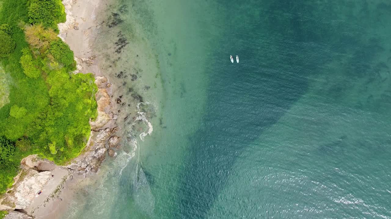 南德文郡海岸线视频素材