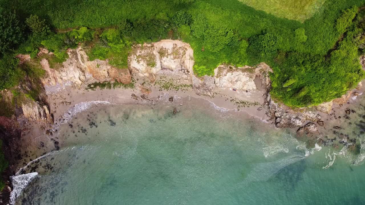 南德文郡海岸线视频素材