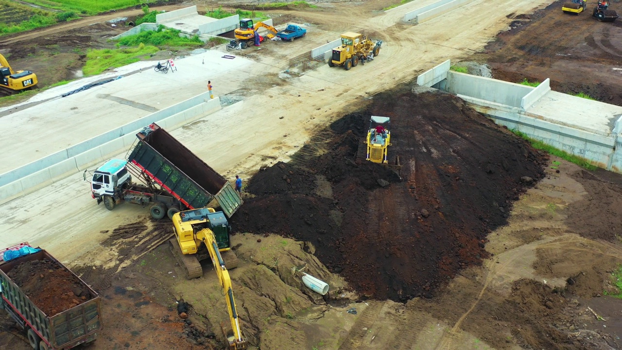 收费公路建设过程视频下载