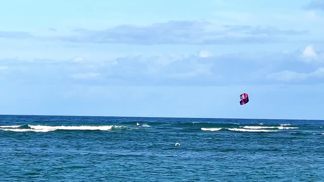 Kiteboarding。视频素材