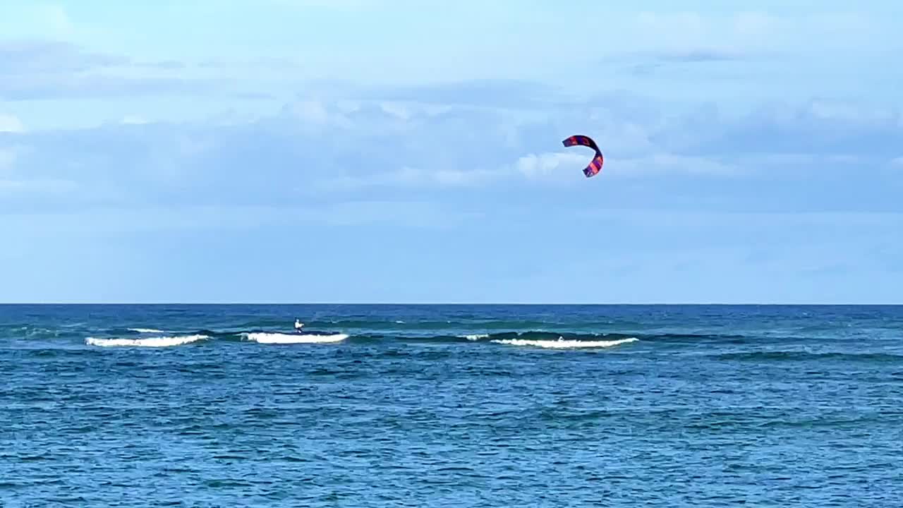 Kiteboarding。视频素材