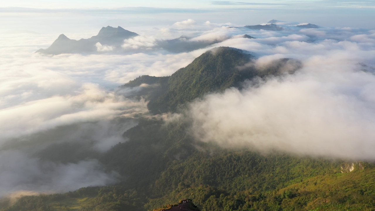 泰国北部的Phu Chi Fa视频素材