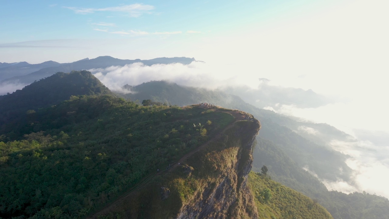 泰国北部的Phu Chi Fa视频素材