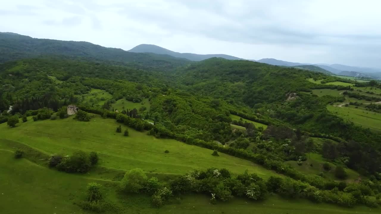 佐治亚州的青山，大自然，教堂视频素材