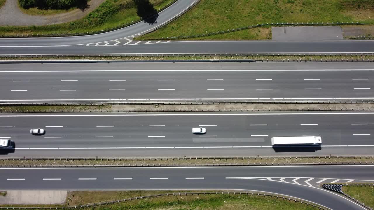 多车道高速公路视频素材