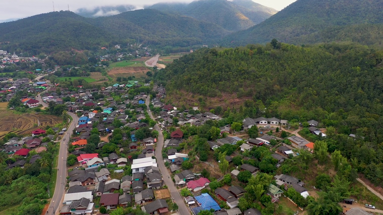 泰国湄洪山省湄Sariang视频素材