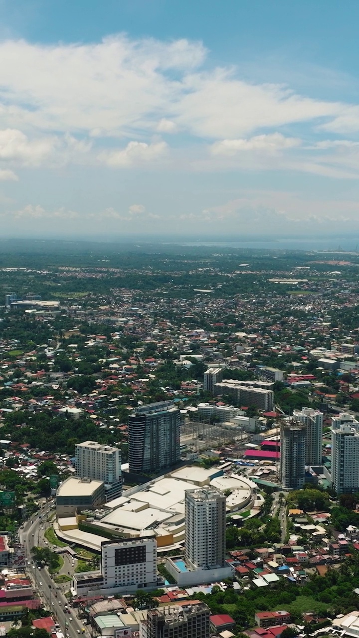 达沃的城市。菲律宾最大的城市。视频素材