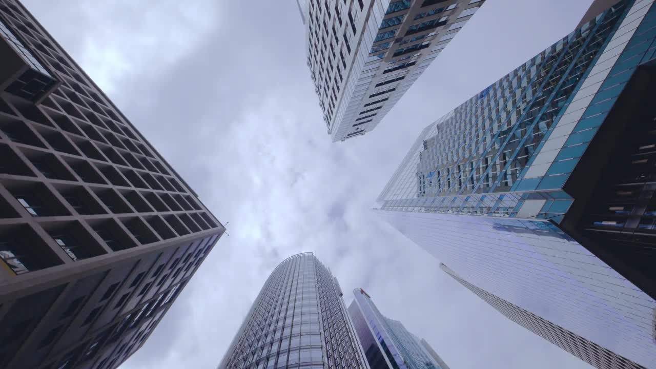 香港商业中心的高层建筑视频素材