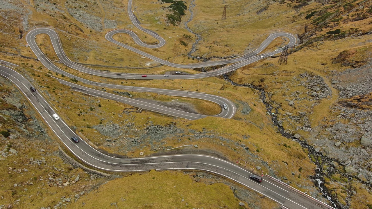 著名的transagarash山路视频素材