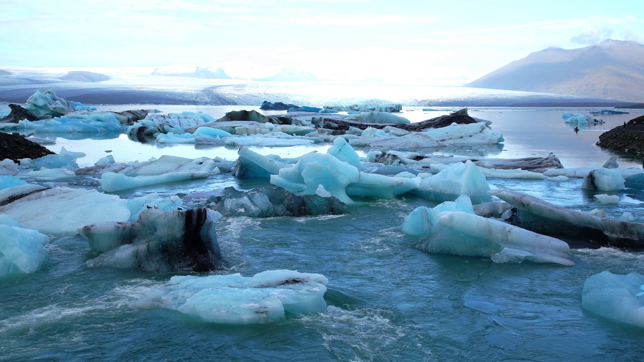 Jokulsarlon冰川泻湖，冰岛视频素材