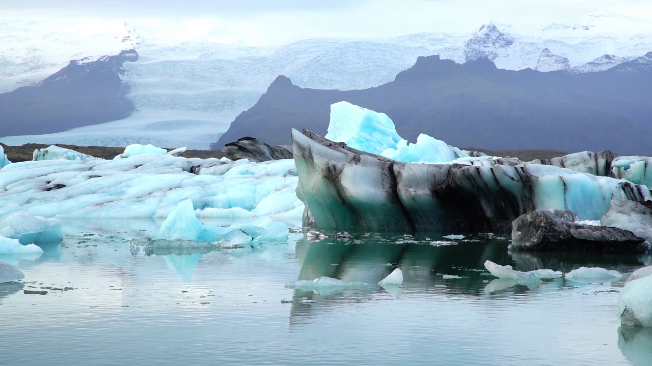 Jokulsarlon冰川泻湖，冰岛视频素材