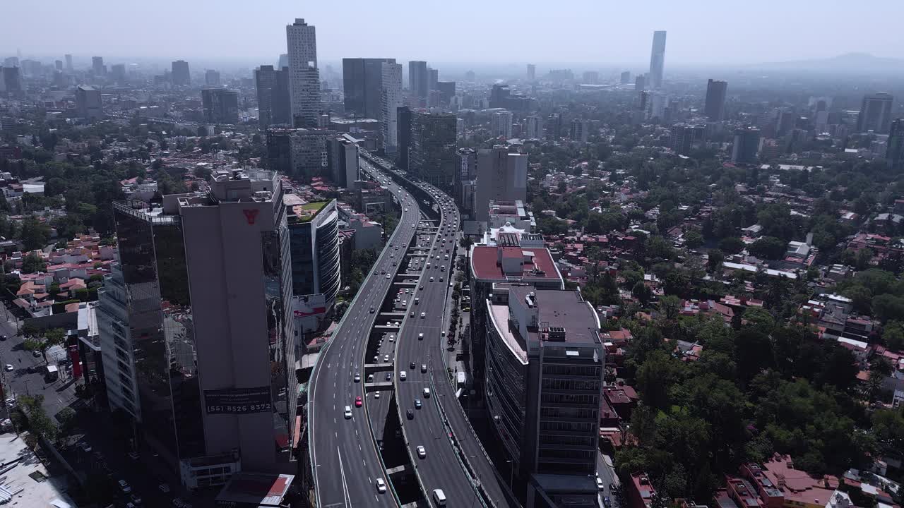 墨西哥城的城市景观在早晨视频素材