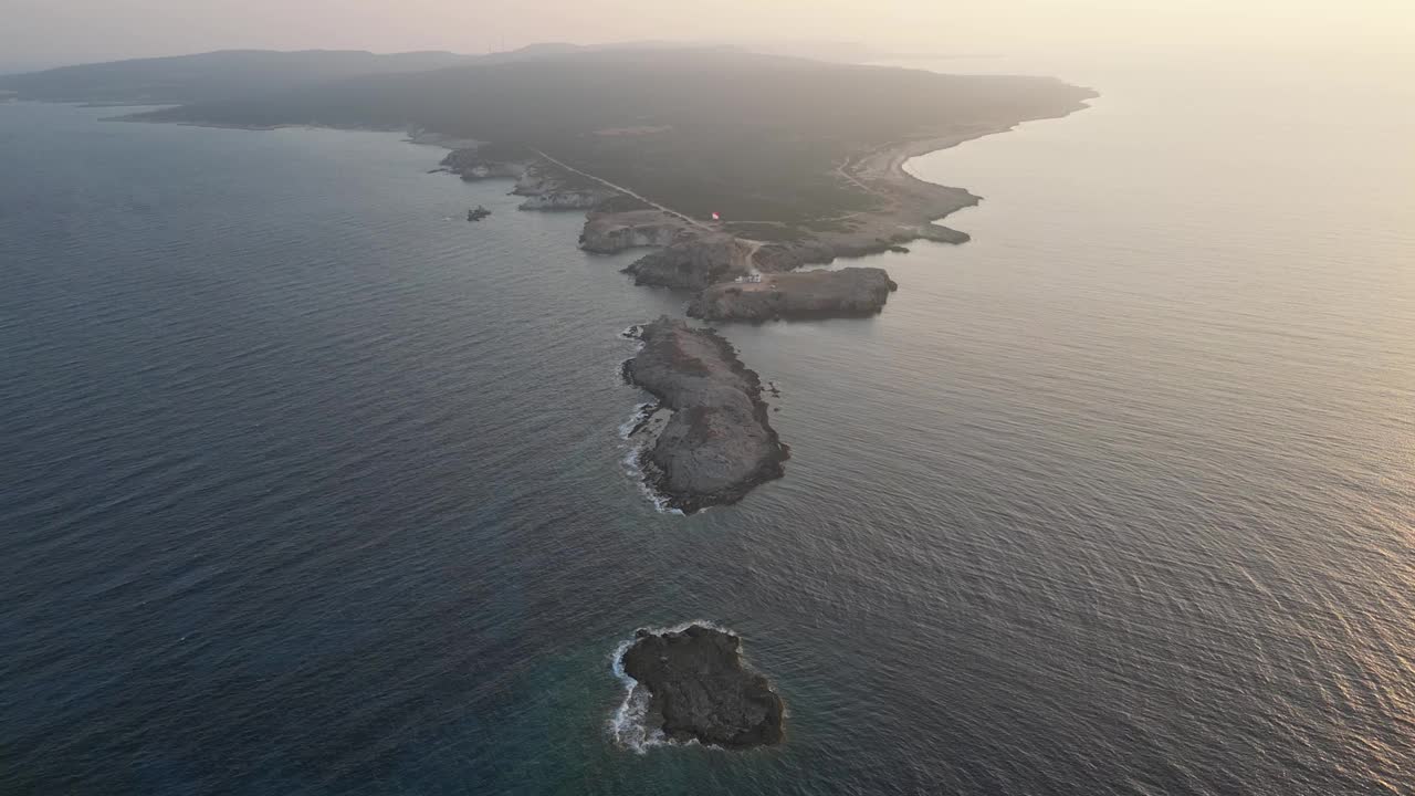 北塞浦路斯土耳其共和国岛的尽头视频素材